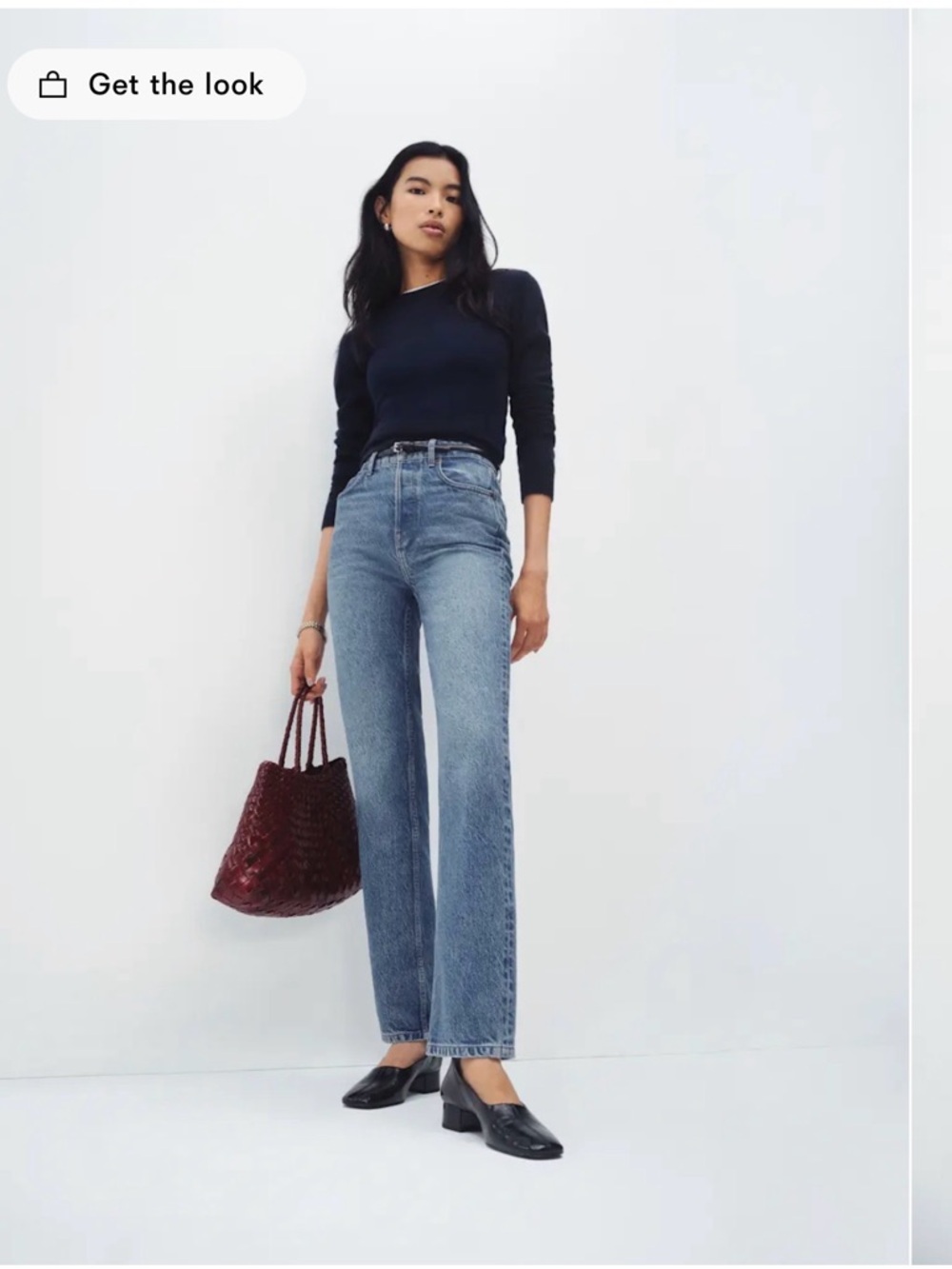 Reformation Cynthia High Rise Straight Jeans